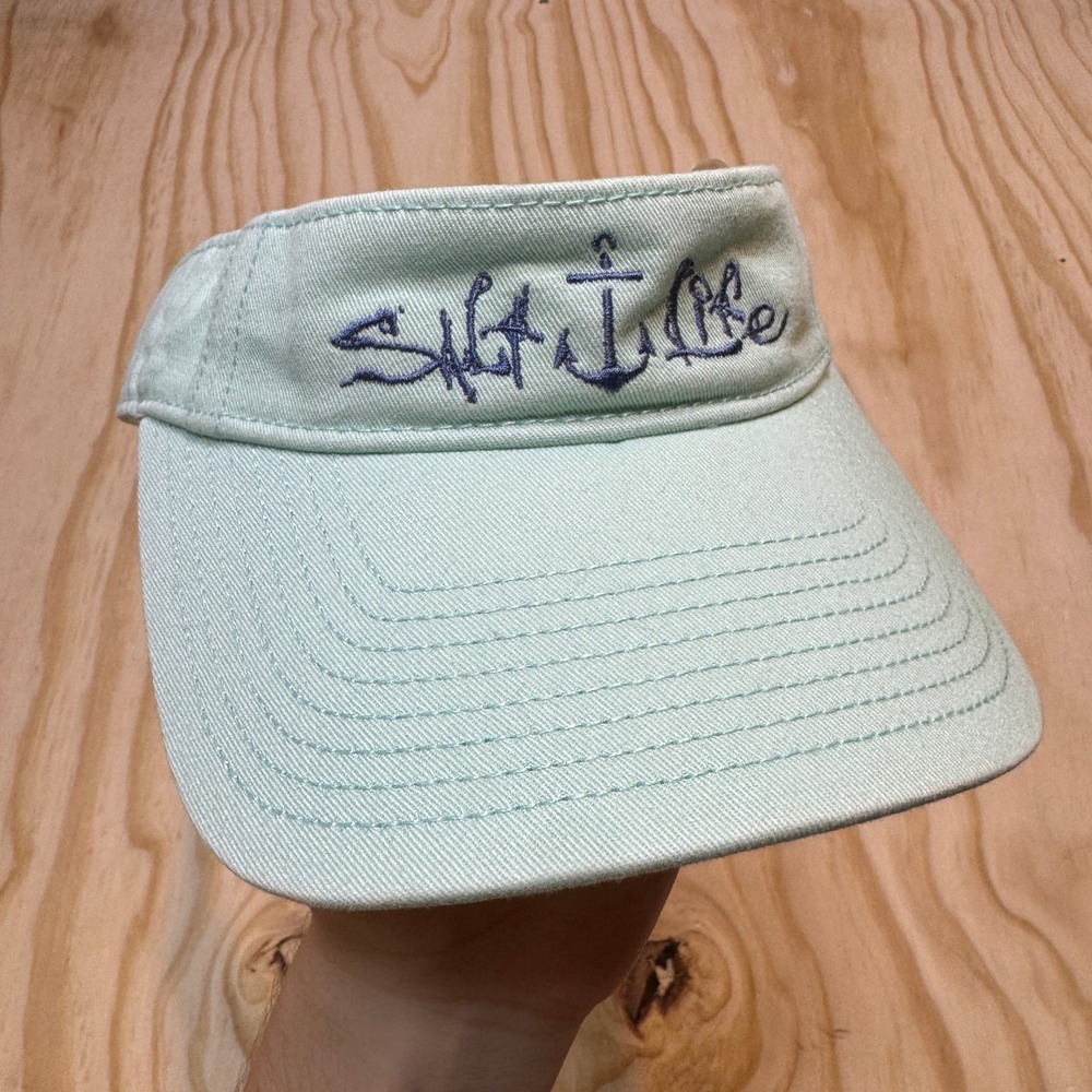 Salt Life Unisex Mint Green Embroidered Anchor Sun Visor Adjustable Hat
